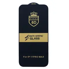 ЗАХИСНЕ СКЛО 6D ANTI-STATIC ДЛЯ IPHONE 17 PRO MAX, ЧОРНИЙ (ТЕХ. ПАК)