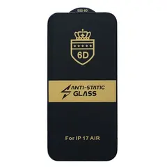 ЗАХИСНЕ СКЛО 6D ANTI-STATIC ДЛЯ IPHONE 17 AIR, ЧОРНИЙ (ТЕХ. ПАК)