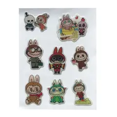 НАБІР НАКЛЕЙОК 3D STICKERS LABUBU 4