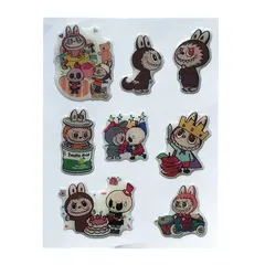 НАБІР НАКЛЕЙОК 3D STICKERS LABUBU 5