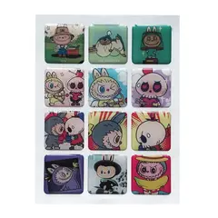 НАБІР НАКЛЕЙОК 3D STICKERS LABUBU 6
