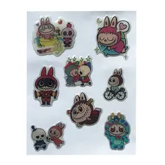 НАБІР НАКЛЕЙОК 3D STICKERS LABUBU 8