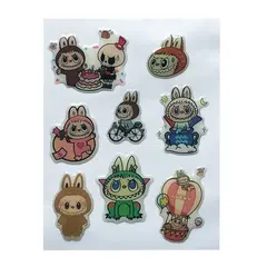 НАБІР НАКЛЕЙОК 3D STICKERS LABUBU 12