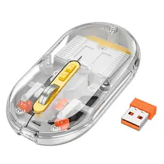 КОМПЮТЕРНА МИШКА HOCO GM35 GENERAL DUAL-MODE SILENT WIRELESS MOUSE (BATTERY VERSION) SPACE, СІРИЙ