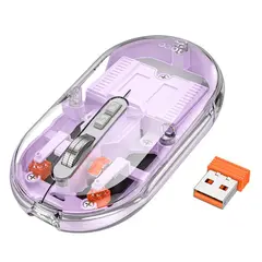 КОМП'ЮТЕРНА МИШКА HOCO GM35 GENERAL DUAL-MODE SILENT WIRELESS MOUSE (BATTERY VERSION) ROMANTIC ПУРПУРОВИЙ