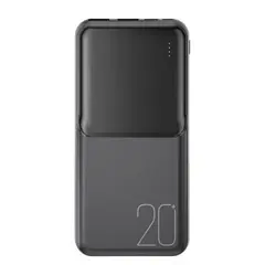 MR4_142578 Зовнішній акумулятор power bank xo pr252 lighted mobile power 20 000mah, чорний 