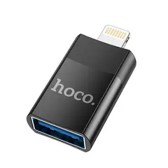 ПЕРЕХІДНИК HOCO UA17 USB-A TO LIGHTNING USB2.0 OTG ADAPTER, ЧОРНИЙ
