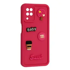 MR4_143364 Чохол happy для samsung a12 рожевий 