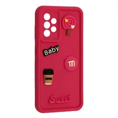 MR4_143394 Чохол happy для samsung a32 4g рожевий 