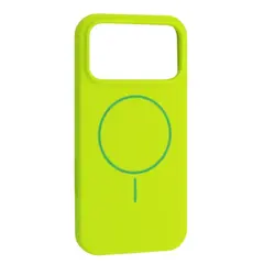MR4_143281 Чохол silicone case with magsafe для iphone 17 pro max emerald зелений 