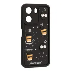 ЧОХОЛ HAPPY ДЛЯ REDMI 13C, ЧОРНИЙ
