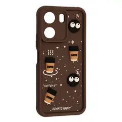 MR4_143426 Чохол happy для redmi 13c brown 