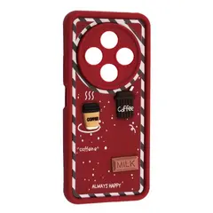MR4_143432 Чохол happy для redmi 14c, а4, poco c75 marsala 