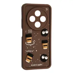 MR4_143431 Чохол happy для redmi 14c, а4, poco c75 brown 