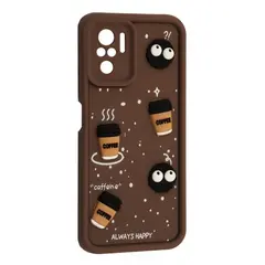 MR4_143441 Чохол happy для redmi note 10, 10s brown 