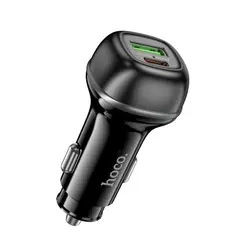 АВТОМОБІЛЬНИЙ ЗАРЯДНИЙ ПРИСТРІЙ HOCO Z58A RANK 48W DUAL PORT PD30W, QC3.0, CAR CHARGER, ЧОРНИЙ