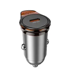 АВТОМОБІЛЬНИЙ ЗАРЯДНИЙ ПРИСТРІЙ HOCO NZ16 RIGOROUS SINGLE PORT PD30W METAL, СІРИЙ