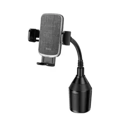 АВТОТРИМАЧ HOCO H63 UTMOST PUSH-TYPE CAR MOUNT (CUP HOLDER), ЧОРНИЙ