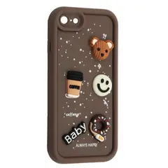 MR4_143766 Чохол happy donut case для iphone 7, 8 brown 