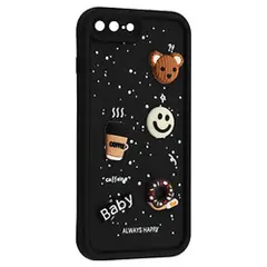 MR4_143769 Чохол happy donut case для iphone 7 plus, 8 plus, чорний 