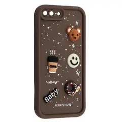 MR4_143770 Чохол happy donut case для iphone 7 plus, 8 plus brown 