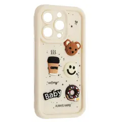 MR4_143776 Чохол happy donut case для iphone 16 pro, білий 