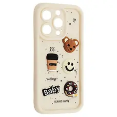 MR4_143779 Чохол happy donut case для iphone 16 pro max, білий 