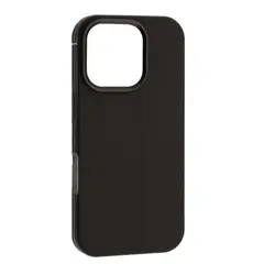 MR4_143604 Чохол dulero metal leather magsafe case для iphone 16 pro max, чорний 