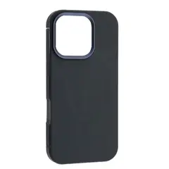 MR4_143605 Чохол dulero metal leather magsafe case для iphone 16 pro max синій 