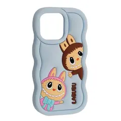 MR4_143821 Чохол labubu case для iphone 12 pro max, 13 pro max, 14 plus, 15 plus синій 