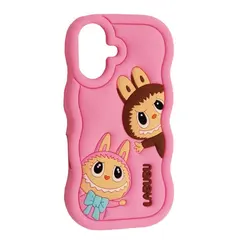 MR4_143846 Чохол labubu case для iphone 16 рожевий 