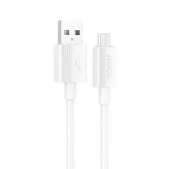 MR4_144025 Кабель hoco x107 favor charging data cable micro 3a, 1 m, білий HOCO