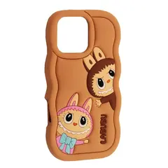 MR4_143849 Чохол labubu case для iphone 16 pro brown 