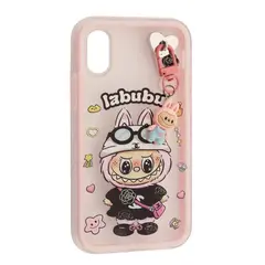 MR4_143866 Чохол labubu (з брелком) для iphone xr рожевий 