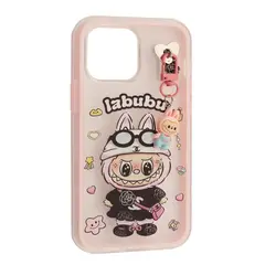 ЧОХОЛ LABUBU (З БРЕЛКОМ) ДЛЯ IPHONE 11 PRO РОЖЕВИЙ