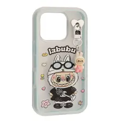 MR4_143945 Чохол labubu (з брелком) для iphone 16 pro max синій 