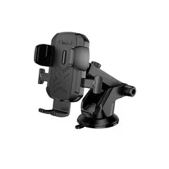 АВТОТРИМАЧ HOCO H65 GAMBLE ONE-BUTTON CAR HOLDER (CENTER CONSOLE), ЧОРНИЙ