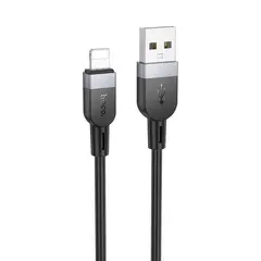 КАБЕЛЬ HOCO X109 ENERGY SILICONE CHARGING DATA CABLE LIGHTNING 2A, 2M, ЧОРНИЙ
