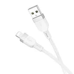 КАБЕЛЬ HOCO X109 ENERGY SILICONE CHARGING DATA CABLE LIGHTNING 2A, 1M, БІЛИЙ