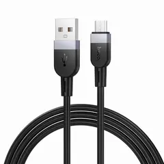 КАБЕЛЬ HOCO X109 ENERGY SILICONE CHARGING DATA CABLE MICRO 2,4A, 1M, ЧОРНИЙ