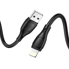 КАБЕЛЬ HOCO X61 ULTIMATE SILICONE ДЛЯ LIGHTNING 2,4A, 1M, ЧОРНИЙ