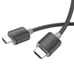 КАБЕЛЬ HDTV HOCO US08 HDTV 2.0 MALE-TO-MALE 4K HD DATA CABLE 1M, ЧОРНИЙ