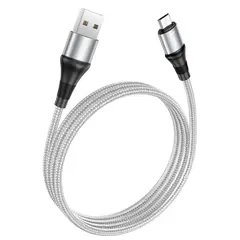 КАБЕЛЬ HOCO X50 EXCELLENT CHARGING DATA ДЛЯ MICRO 2,4A, 1M, СІРИЙ