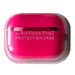 MR4_144154 Чохол для airpods pro 2 silicone case, microfiber hot рожевий 