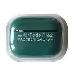 MR4_144152 Чохол для airpods pro 2 silicone case, microfiber dark зелений 