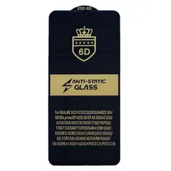 ЗАХИСНЕ СКЛО 6D ANTI-STATIC ДЛЯ TECNO SPARK GO 2022, SPARK 8C, ЧОРНИЙ (ТЕХ. ПАК)