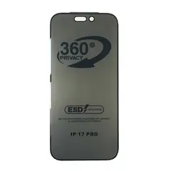 ЗАХИСНЕ СКЛО PRIVACY ANTI-STATIC 360 ДЛЯ IPHONE 17 PRO (ТЕХ. ПАК)