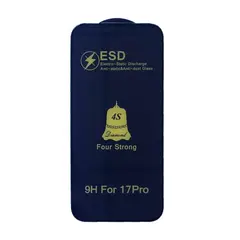 ЗАХИСНЕ СКЛО ESD 4S ANTI-STATIC ДЛЯ IPHONE 17 PRO, ЧОРНИЙ (ТЕХ. ПАК)