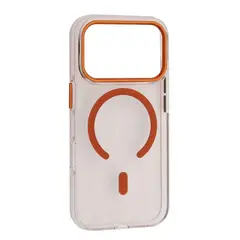 MR4_144279 Чохол silver shield magsafe для iphone 17 pro max transparent помаранчевий 