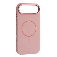 MR4_144126 Чохол liquid silicone case metal camera magsafe для iphone 17 air рожевий 
